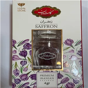 زعفران 4 گ گلستان کادویی طرح نگین گوهر (نانده)