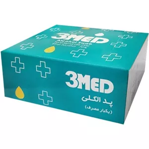 پد الکلی ضد عفونی یکبار مصرف تری مد بسته 150 عددی