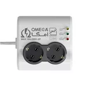 محافظ ولتاژ امگا مدل دو خانه یخچال سیم 1.5 متری