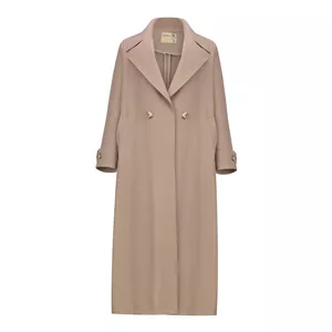 مانتو السانا مدل وارش کد 2596 نسکافه ای سایز 1