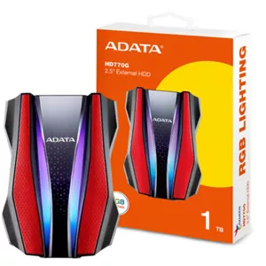 هارد اکسترنال ای دیتا مدل HD770G ظرفیت ۱ ترابایت قرمز