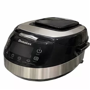 مولتی کوکر دونالکس مدل DONALEX DN-900W کد P-0009(بدون کارتن) مشکی نقره ای