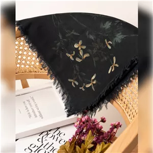 روسری سوپر نخ 2438 مشکی