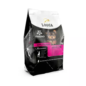 غذای خشک سگ نژاد بزرگ لوکا مدل جونیور با طعم مرغ و برنج Junior Dog Chicken & Rice 2 kg