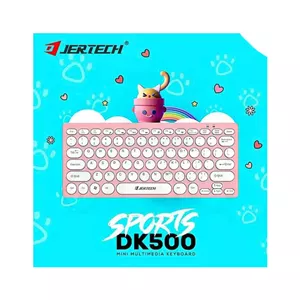 مینی کیبورد جرتک مدل DK500 رنگ صورتی