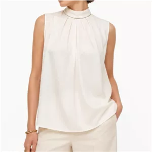 شومیز زنانه وارداتی سفید آستین حلقه ای برند H&M کد 3138