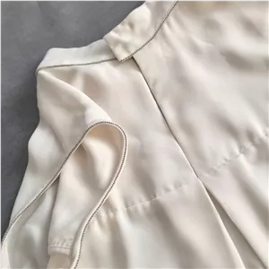 شومیز زنانه وارداتی سفید آستین حلقه ای برند H&M کد 3138