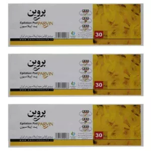 پد اپیلاسیون پروین کد 03 مجموعه 3 عددی گارانتی سلامت فیزیکی کالا 1 ماه 