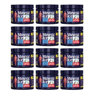 ژل خنک کننده ضد درد بی ام اس (BMS) سری Mineral Ice مدل I2 حجم 238 میلی‌لیتر بسته 12 عددی گارانتی سلامت فیزیکی کالا 1 ماه