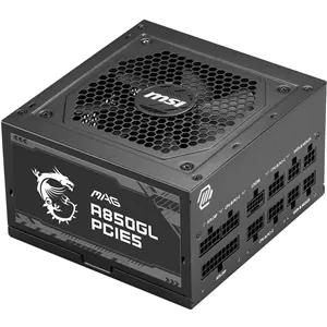 منبع تغذیه کامپیوتر ام اس آی مدل MSI MAG A850GL PCIE5 مشکی | گارانتی 24 ماهه تخت جمشید