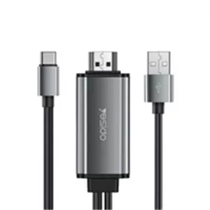کابل تبدیل USB-C به USB /HDMI برند Yesido مدل HM02 طول 1.8 متر