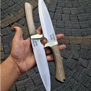 چاقو شکاری رنبو تیغه فولاد آبکاری شده (مخصوص کمپینگ و شکار)