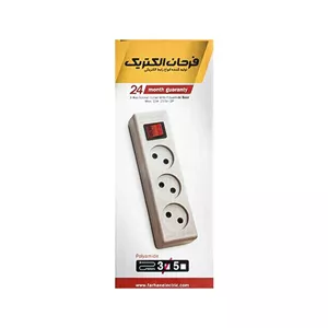 سه خانه برق استاندارد فرحان مدل F 333-5 کابل 3 متر