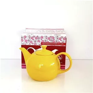 قوری چینی مقصود رنگ زرد