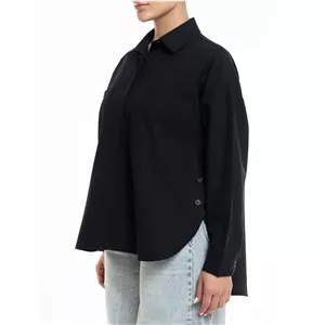 شومیز زنانه بغل دکمه لینن Rose Merry CL3222 مشکی L