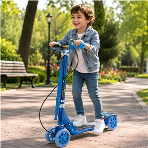 اسکوتر چهار چرخ ژله ای مدل اسپرت تاشو کد Dynamic آبی