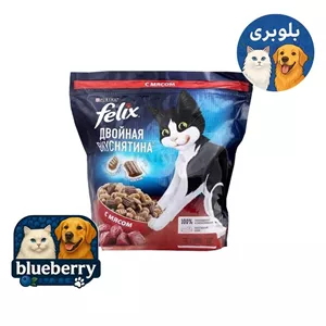 غذای خشک گربه فلیکس با طعم گوشت لذیذ 200 گرم (اورجینال)