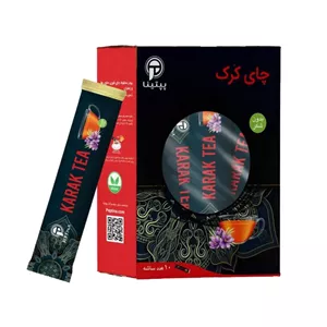 چای کرک زعفرانی بدون شکر و شیرین شده با استویا پپتینا جعبه 10 ساشه ای