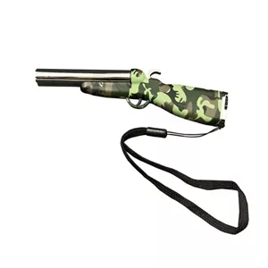فندک مدل تفنگ دولول کد DKD-1033 سبز تیره