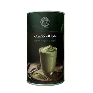چای ماچا لته کلاسیک بدون شکر و شیرین شده با استویا ماچانو قوطی 100 گرمی