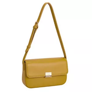 کیف دوشی مدل David Jones CM6727 زرد خردلی