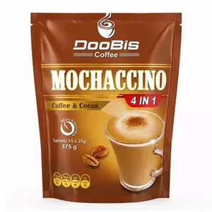پودر قهوه موکاچینو دوبیس بسته 15 عددی