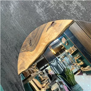 آینه دیواری چوبی روستیک کد ai2