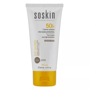 کرم ضدآفتاب بی رنگ با  SPF50 فلوئید ساسکین 50 میلی لیتر