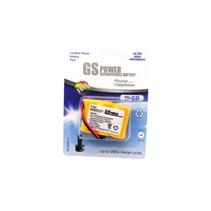 باتری شارژی تلفنی (P301) 3.6 ولت 300 میلی آمپر GS POWER