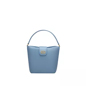 کیف دستی چرم زنانه ای جی مدل باکت آبی