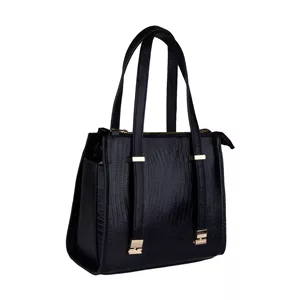 کیف دستی زنانه رویال چرم W109.2 مشکی