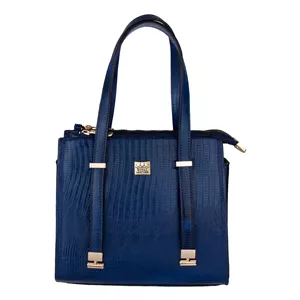 کیف دستی زنانه رویال چرم W109.2 سرمه ای