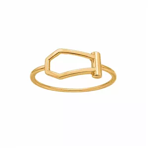 انگشتر طلا مدل امگا کد RN01-003355201 سایز 52 وزن 0.99 گرم