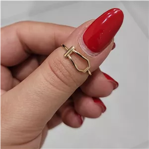 انگشتر طلا مدل امگا کد RN01-003355201 سایز 52 وزن 0.99 گرم