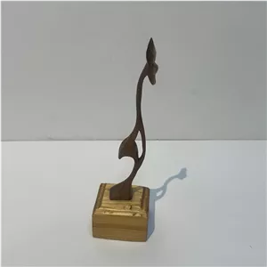 مجسمه چوبی طرح آهو