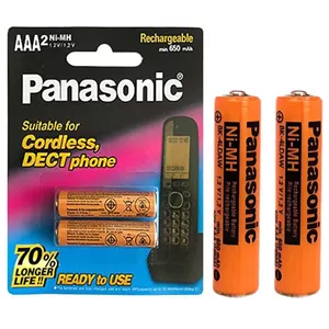 باتری شارژی نیم قلمی 1.2 ولت 650 میلی آمپرPanasonic