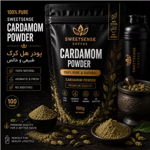 پودر هل کرک پریمیوم SweetSense | هل سبز خالص، تازه و خوش‌عطر 250 گرم