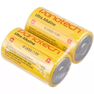 باتری غیر شارژی سایز D آلکالاین دوتایی 1.5 ولت Panatech
