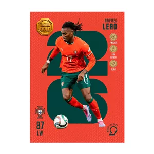 کارت فوتبالی طلا سوت لیائو LEAO طرح جام جهانی 2026 با 10 سوت طلای 18 عیار دیجیتال کد SO10137026