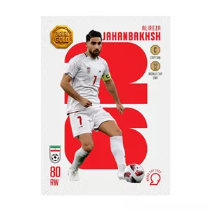 کارت فوتبالی طلا سوت جهانبخش JAHANBAKHSH طرح جام جهانی 2026 با 10 سوت طلای 18 عیار دیجیتال کد SO10142026