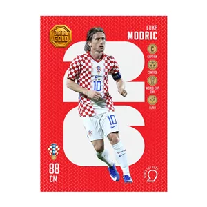 کارت فوتبالی طلا سوت مودریچ MODRIC طرح جام جهانی 2026 با 10 سوت طلای 18 عیار دیجیتال کد SO10075026