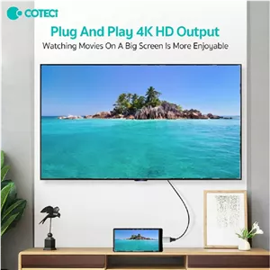 کابل تبدیل USB-C به HDMI کوتتسی مدل 33025 طول 2 متر