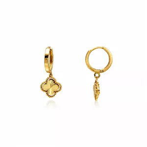 گوشواره طلا ۱۸ عیار مدل روکو طرح ونکیلیف وزن 2 گرم 