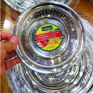 آبکش استیل 6 پارچه یونیک لبه ضخیم کد 4700