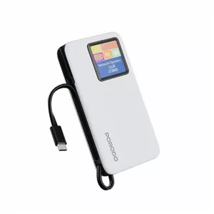 مودم 4G LTE قابل حمل پرودو مدل porodo 4G LTE WiFi 6 Pocket Router سفید