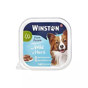غذای کاسه ای سگ وینستون با طعم گوشت شکار و دل Winston Game & Heart وزن 150 گرم