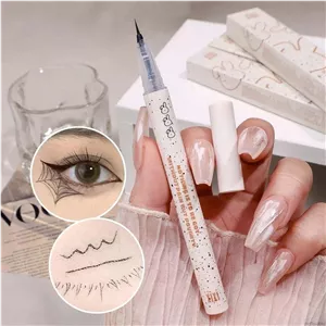 خط چشم و هاشور ابرو سوزنی شی شی مدل خرگوشی رنگ قهوه ای تیره
