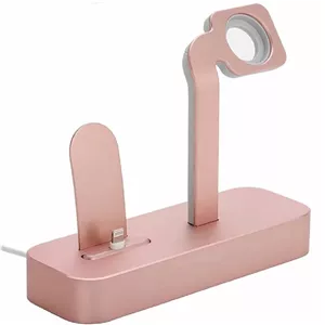 پایه شارژکوتتسی مدل CS2095 مناسب برای اپل واچ و آیفون رزگلد