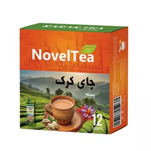 چای کرک پسته کم شکر ناولتی جعبه 12 ساشه ای