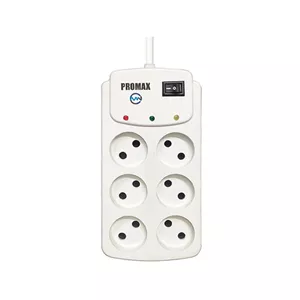 محافظ برق شش خانه پرومکس مدل P1 کابل 2.5 متر